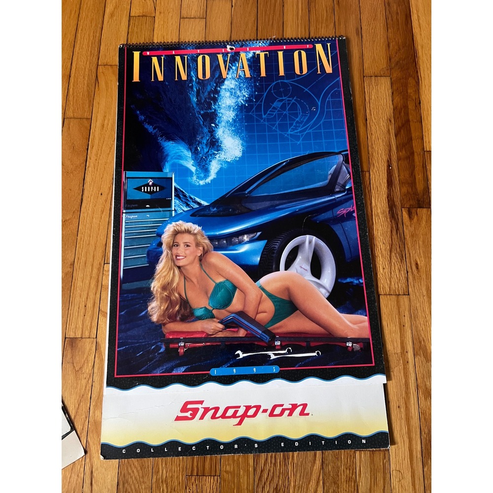Vintage Snap-on Tools 1995 Innovation Calendar Collector's Edition Swimsuit Car